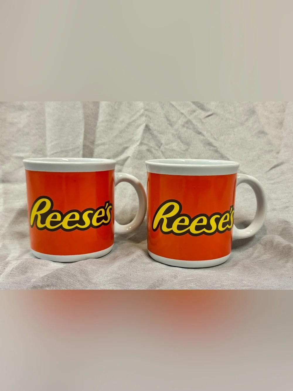 Vintage 1980s Reese’s Coffee Mugs, Set of 2